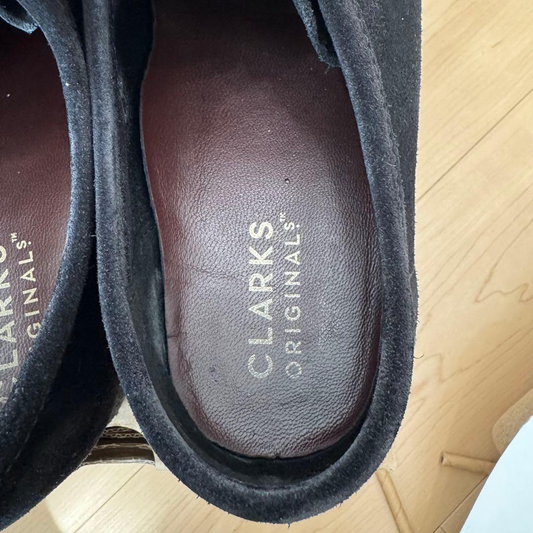 ぺ*ん様 クラークス Wallabee ワラビー（ブラックスエード）26.5