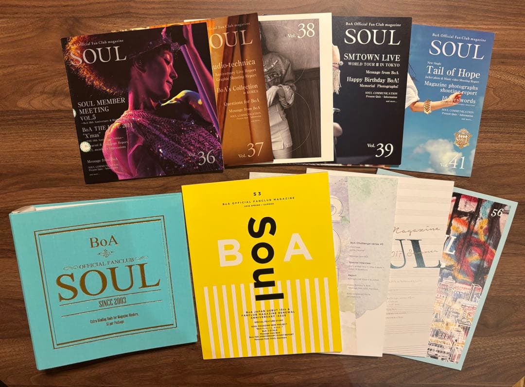 【BoA】ファンクラブ SOUL 会報誌vol.04-56セット　非売品！