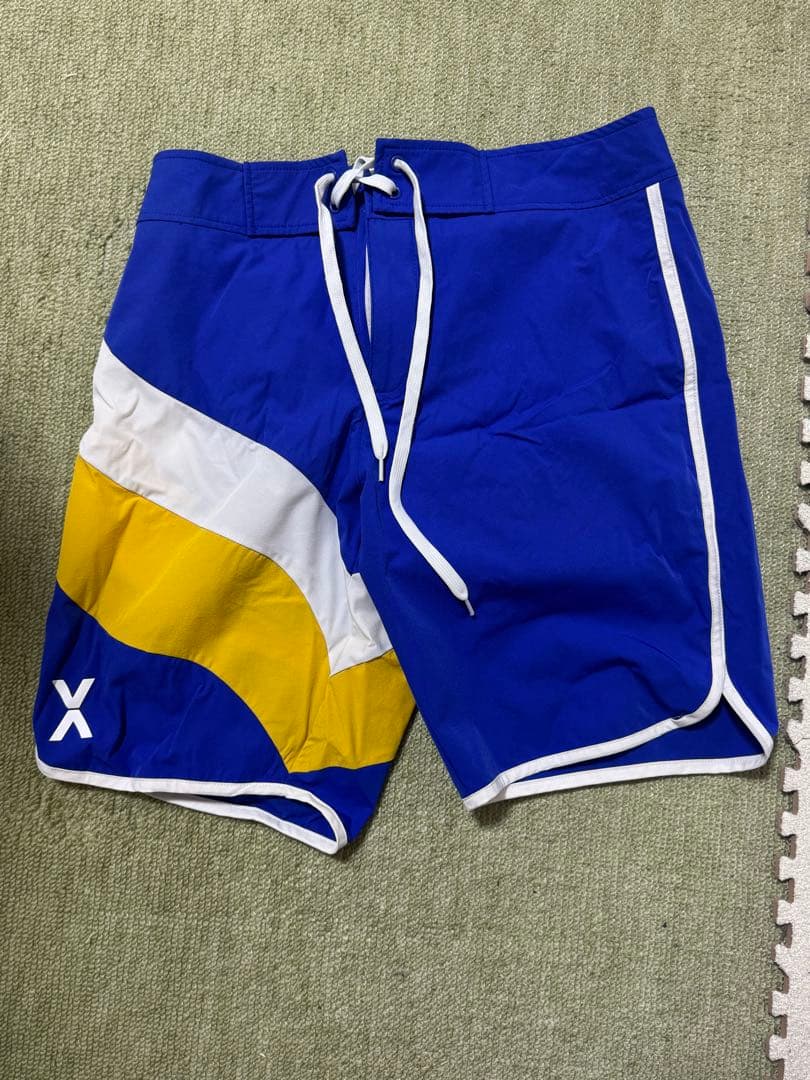 VEATM 青/黄 ストライプ 水着 Mサイズ