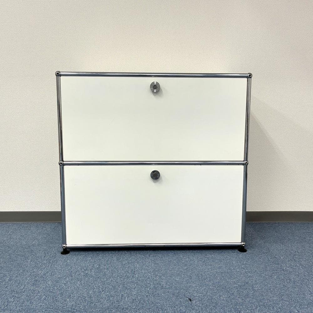 中古 USMハラー｜リビング・サイドボード 1列2段 ピュアホワイト