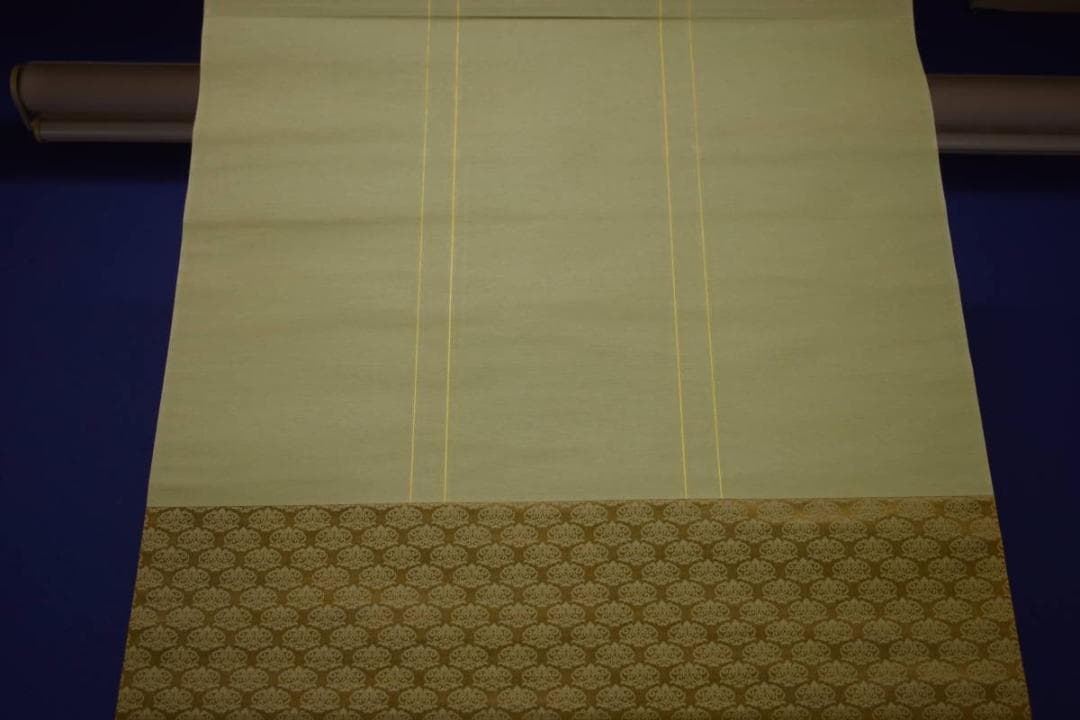 複製/貫名海屋/菘翁/松に霊芝/扇面/工芸/布袋屋掛軸HI-742