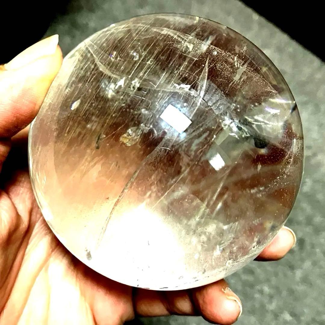 超特大　77mm ゴールドシルバールチルクォーツ　金銀水晶　パワーストーン