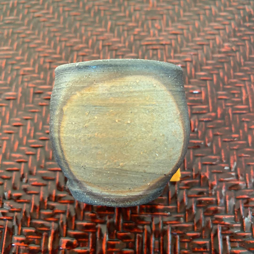 備前焼　ぐい呑　「高力　芳照」作　N o42