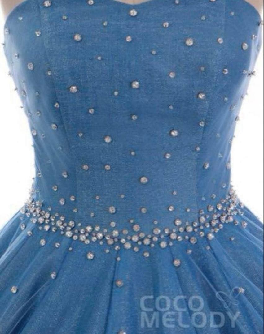 ココメロディー　ブルー 星空ドレス　カラードレス