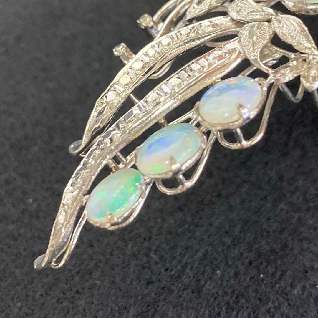 18K刻印　オパールブローチ　12.0g東Y7-0225ア㉜