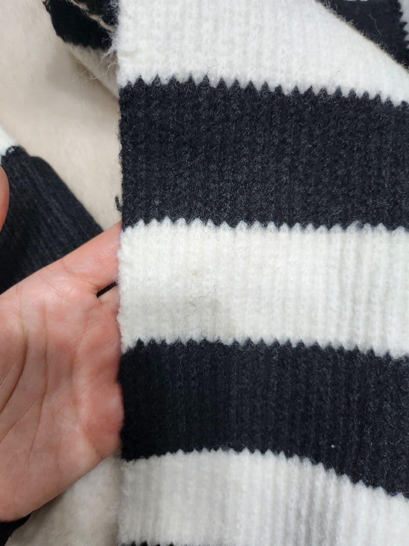 ami&puma ストライプ ニット帽・マフラーセット