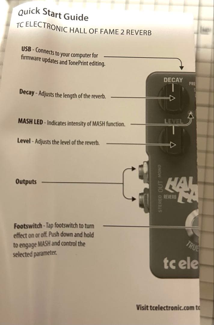 tc electronic HALL OF FAME 2 リバーブ　美品