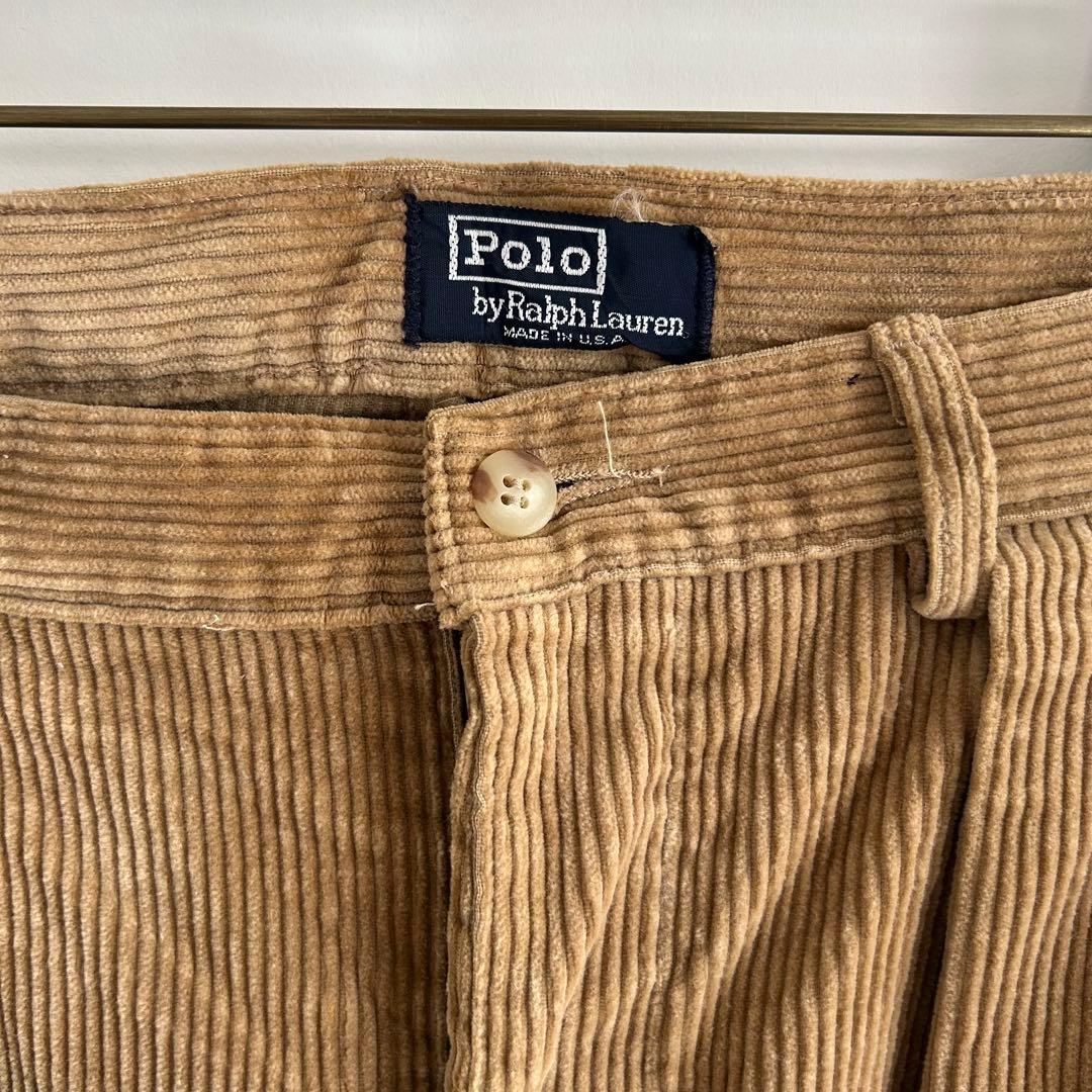 90s アメリカ製 ラルフローレン コーデュロイ 太畝 パンツanytee