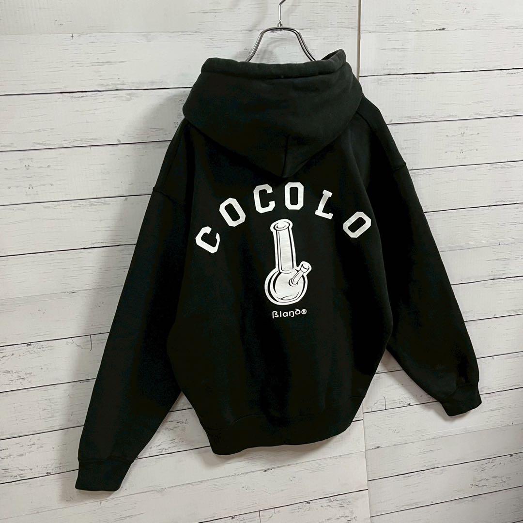 1【人気Lサイズ】ココロブランド☆両面ロゴ ビッグロゴ パーカー☆7394