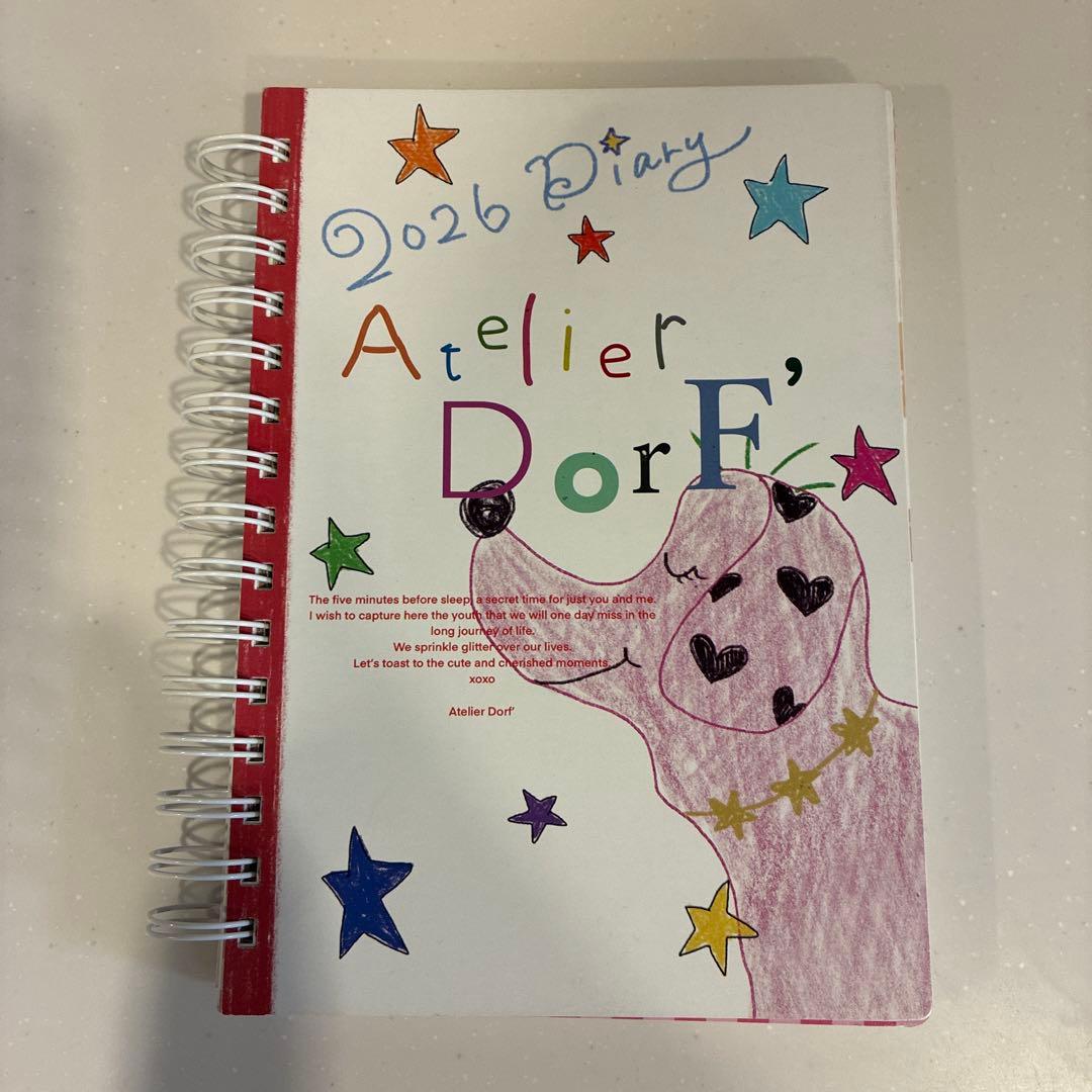 AtelierDorF 2026スケジュール帳　アトリエドルフ　手帳