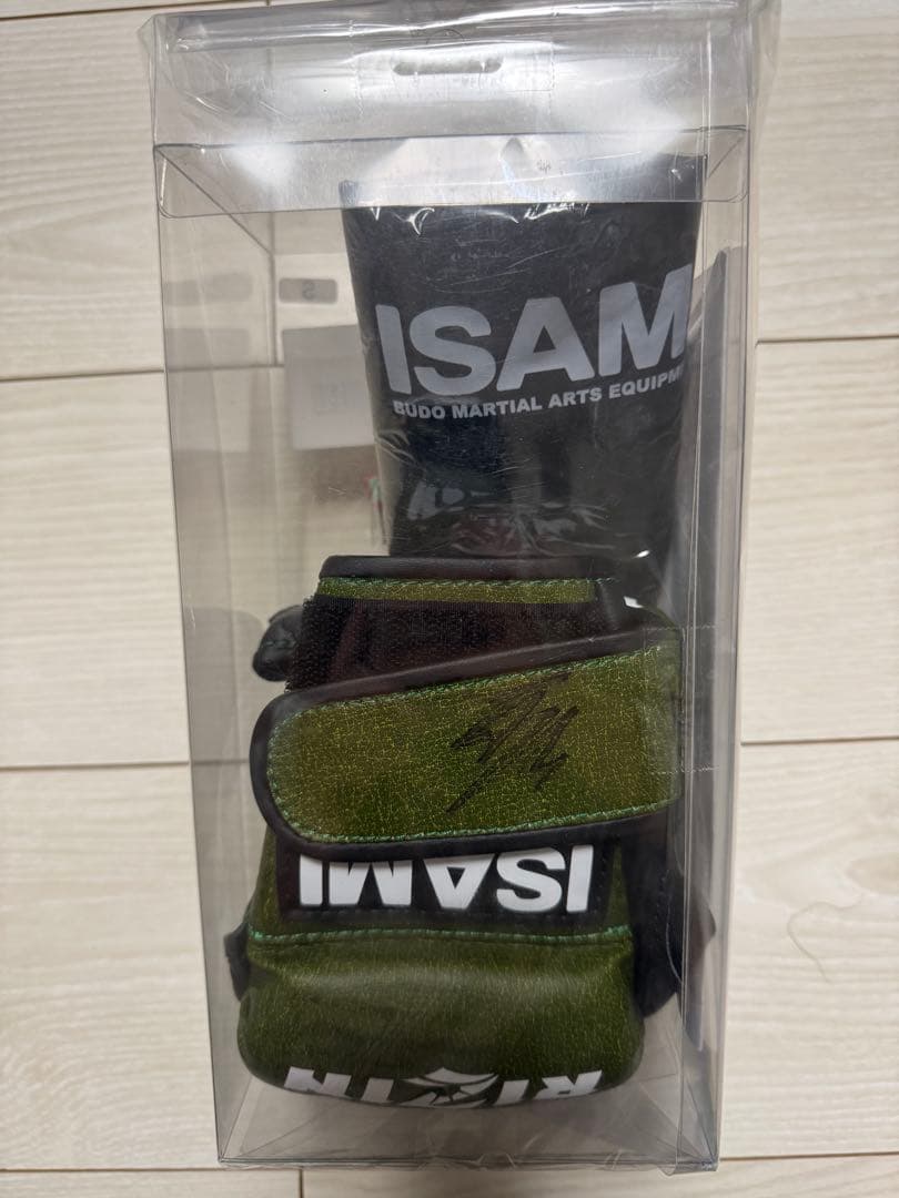 RIZIN 秋元強真サイン入り オープンフィンガーグローブ S