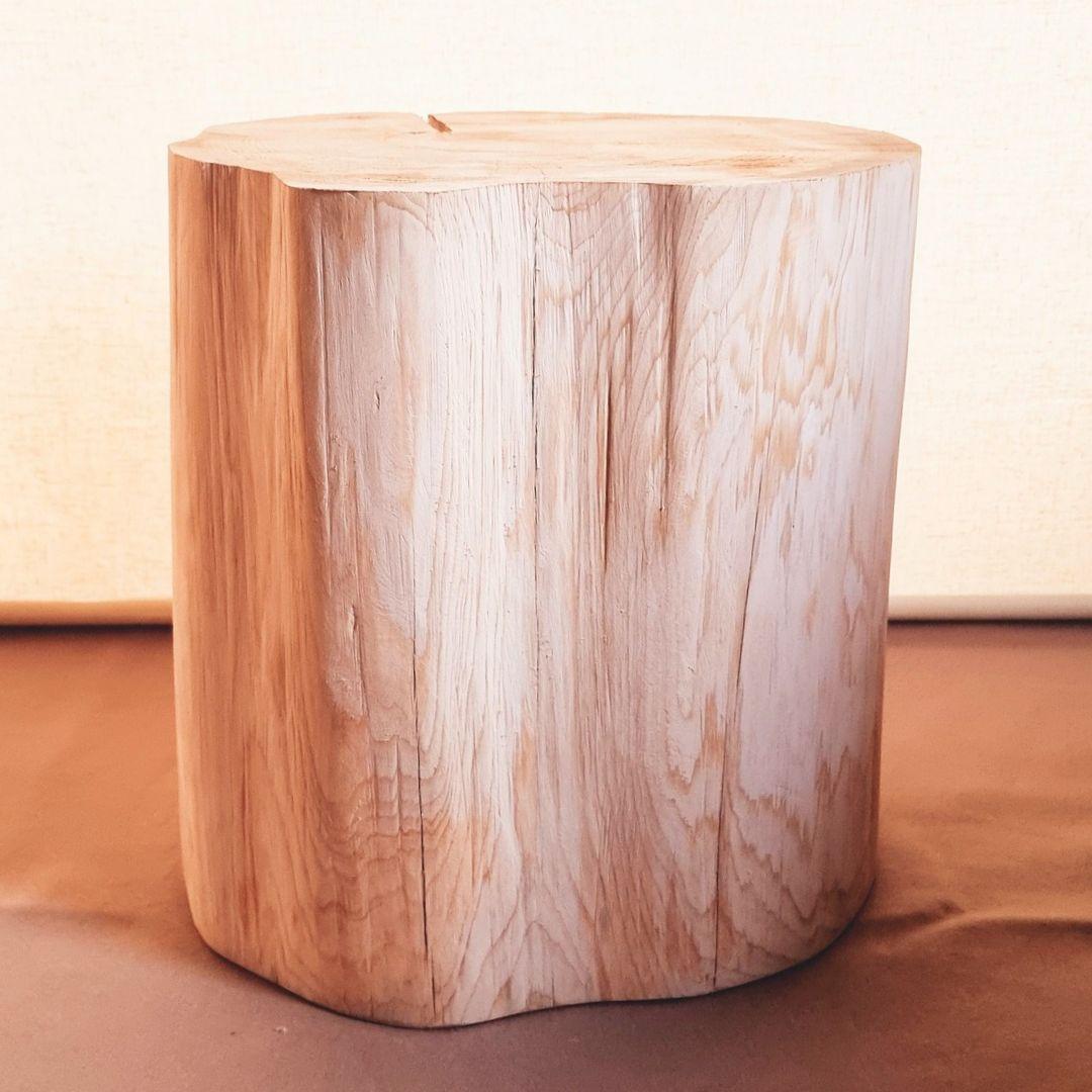 東濃ひのき 切株スツール・テーブル・無垢無塗装・オーガニック・特大
