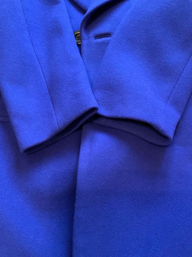 ROPE ロペ MANTECO ウール オーバーサイズ ロングコート ブルー36