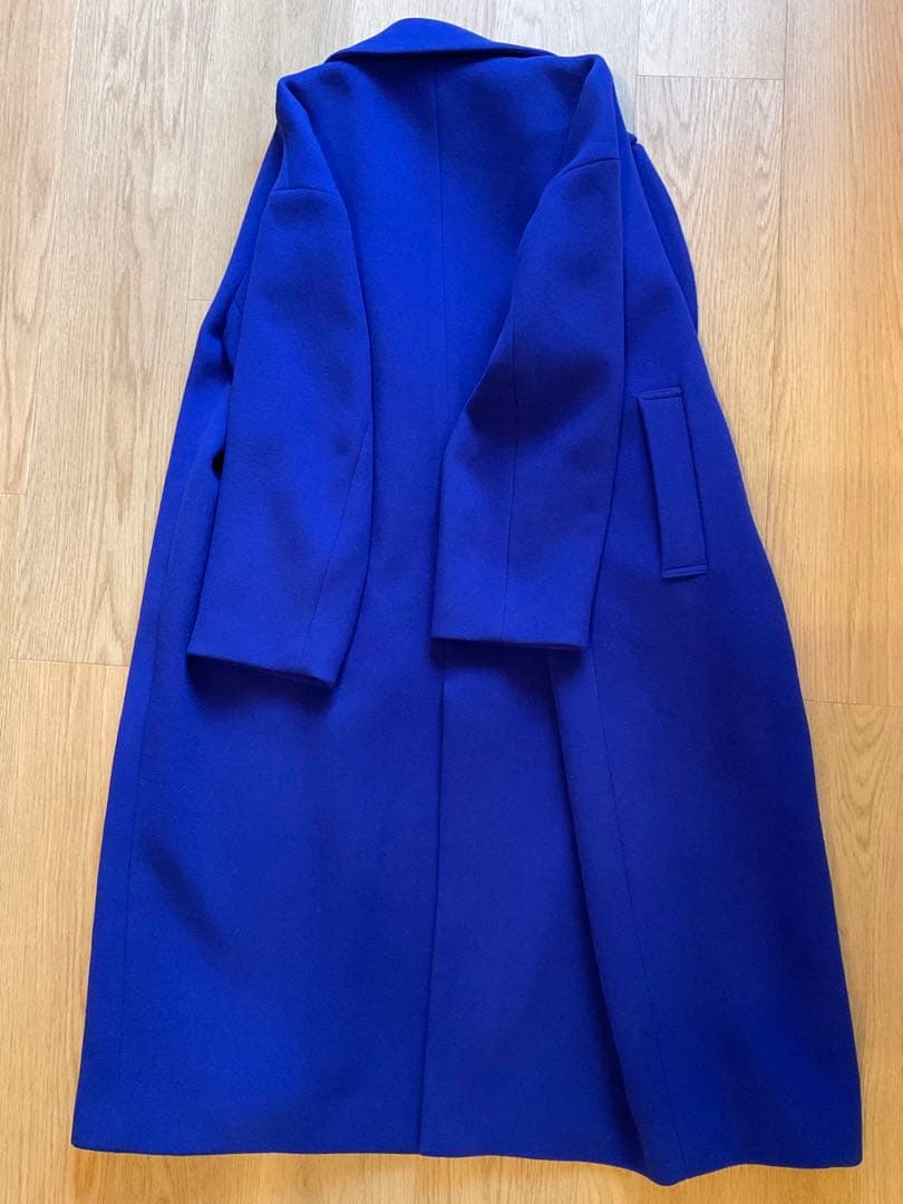 ROPE ロペ MANTECO ウール オーバーサイズ ロングコート ブルー36