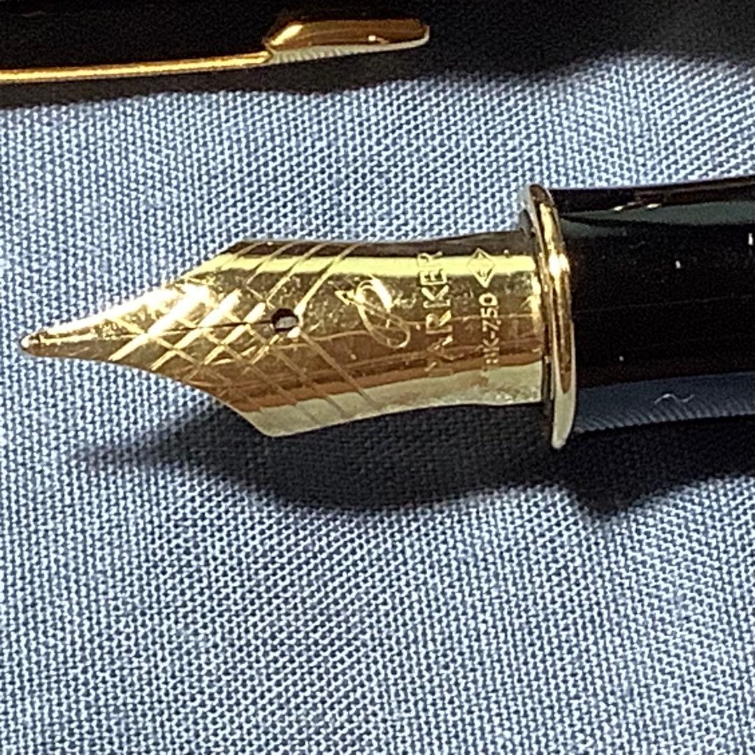 値下げ‼︎ PARKER ソネット万年筆 レザーケース付き　18K 新品