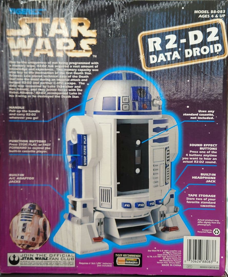 ★TIGER ELECTRONICS　スターウォーズ　R2D2カセットプレーヤー