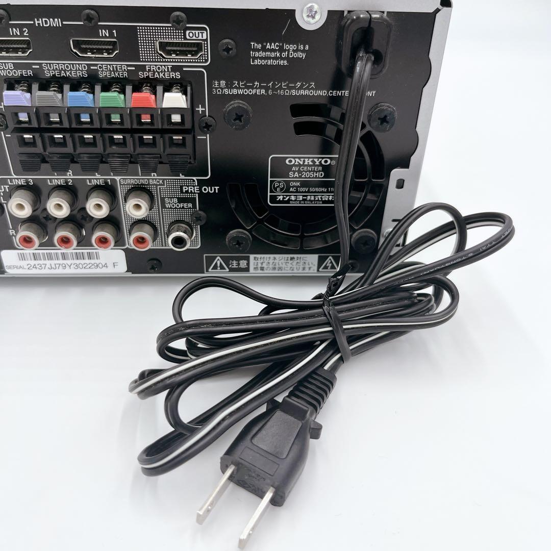 【付属品完品・美品】ONKYO AVアンプ SA-205HD