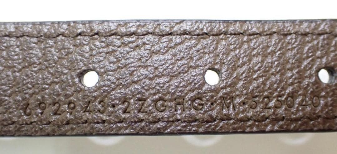 Gucciグッチ GGスプリーム　中・大型犬用首輪　キャンバス×革 ブラウン