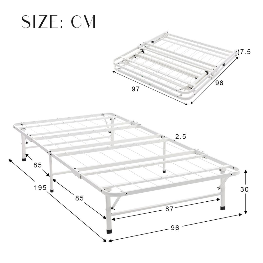 新生活応援！パイプベッド 折りたたみベッド シングル　省スペース 一人暮らし