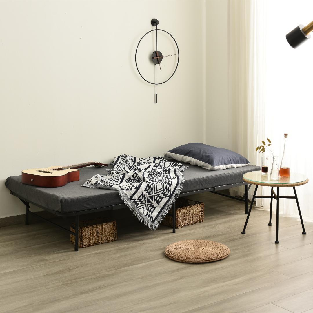 新生活応援！パイプベッド 折りたたみベッド シングル　省スペース 一人暮らし