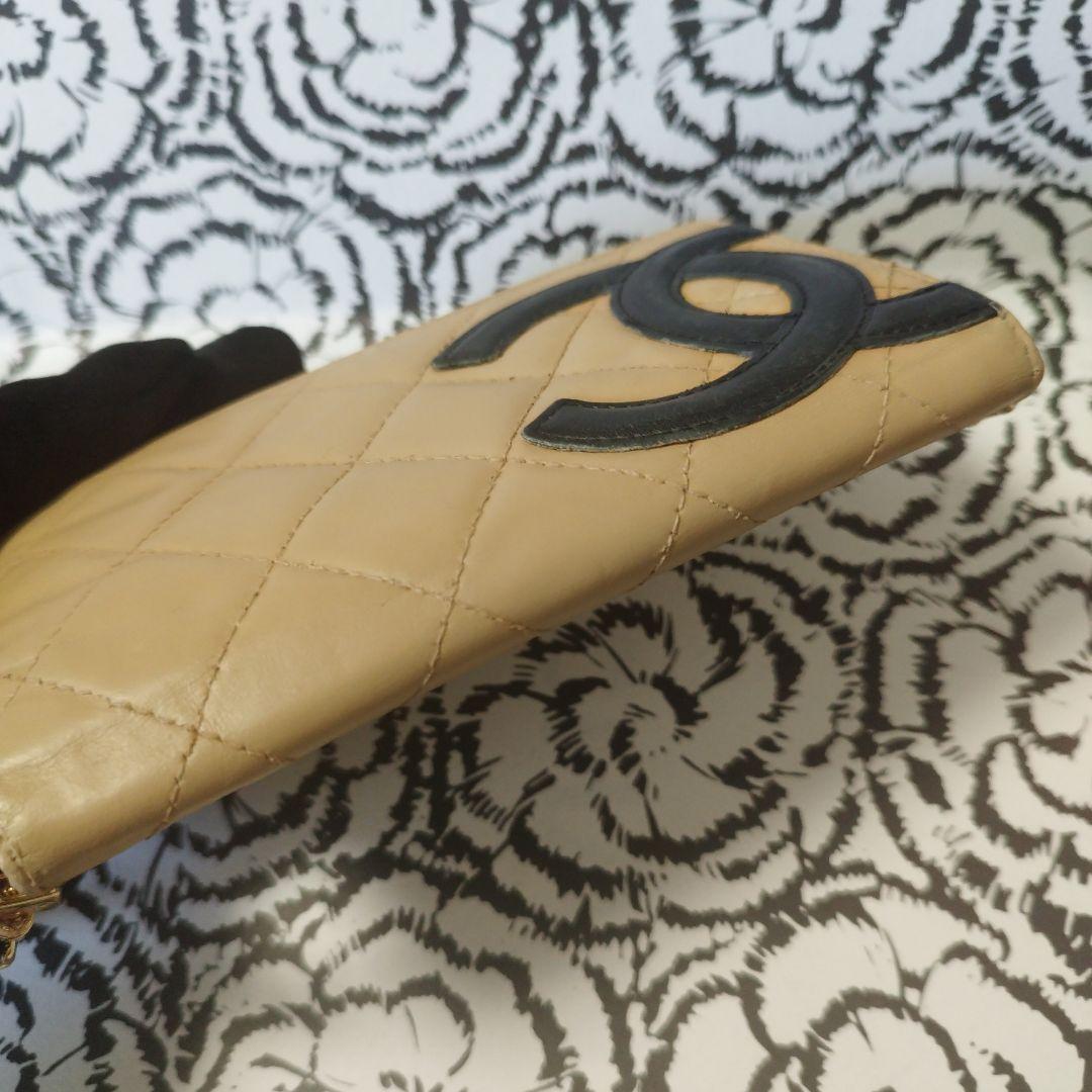 シャネル　カンボンライン　斜め掛け中財布