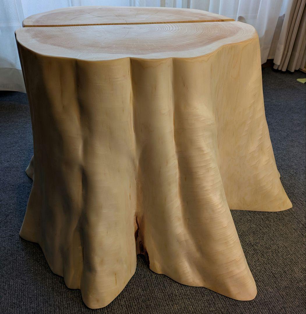 hiro①　天然檜　特大　テーブル　高さ約42㎝