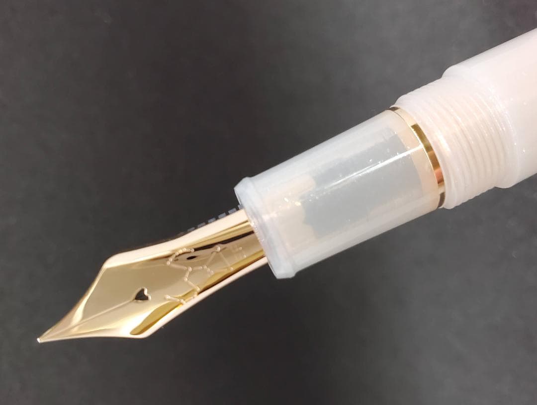 【新品】万年筆　八文字屋オリジナル　初雪　細字F