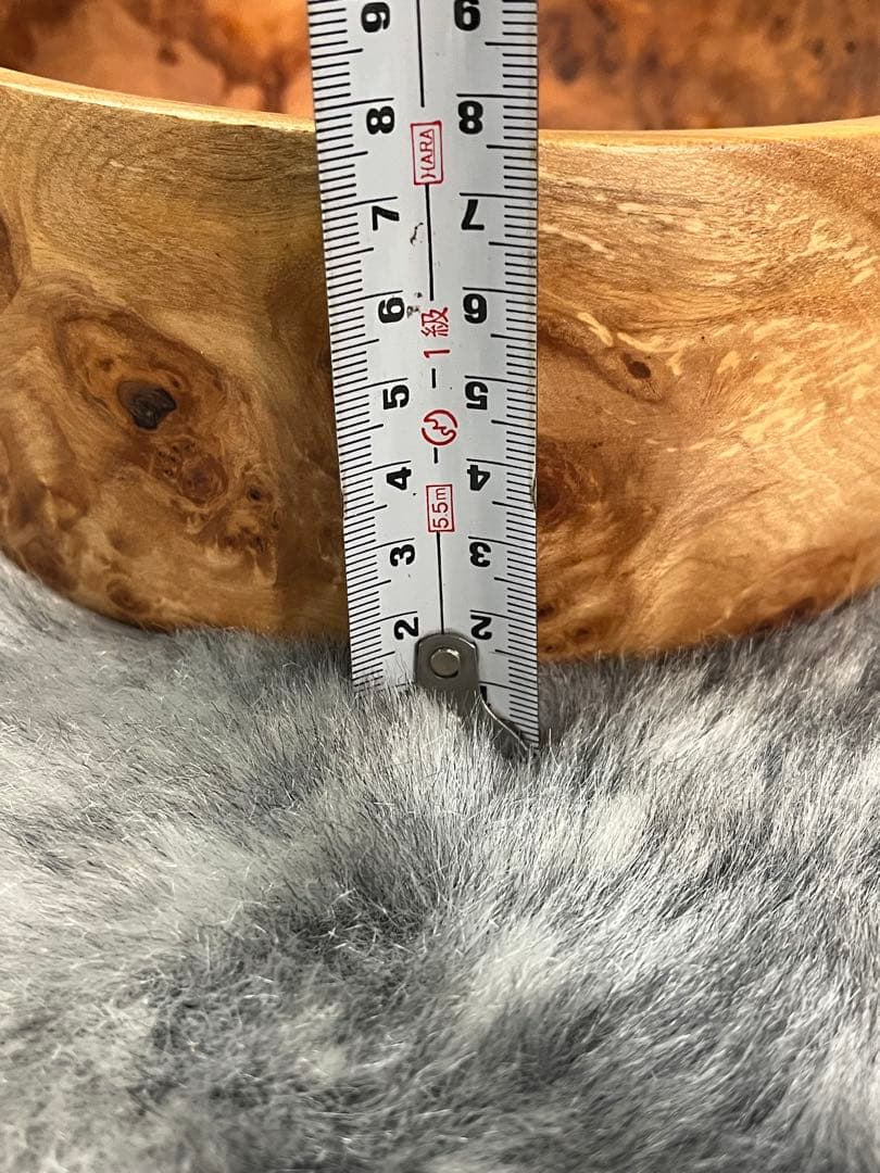 木工芸　北海道旭川　笹原竹一氏 作　茶櫃