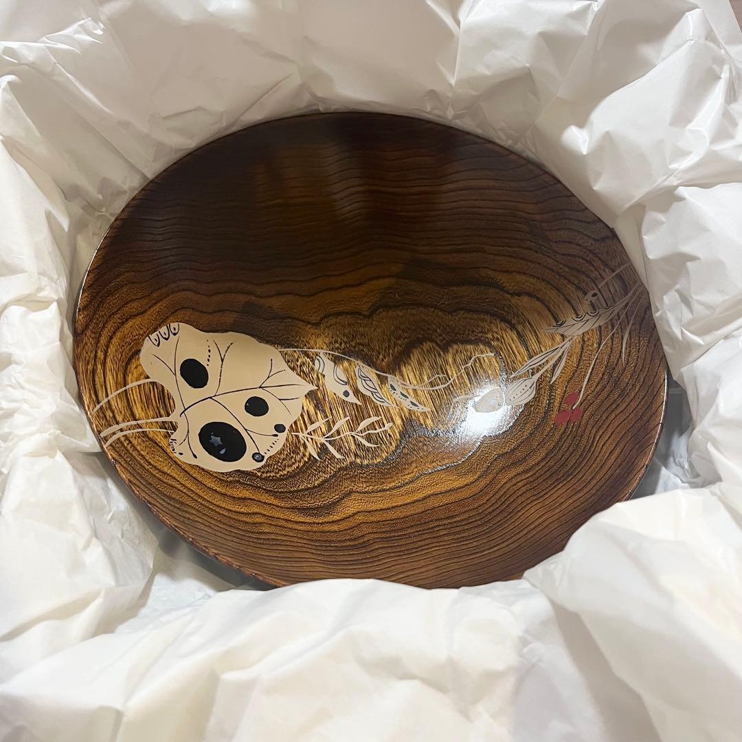 林玖瞠　摺漆鉢　漆　食器　うつわ一客