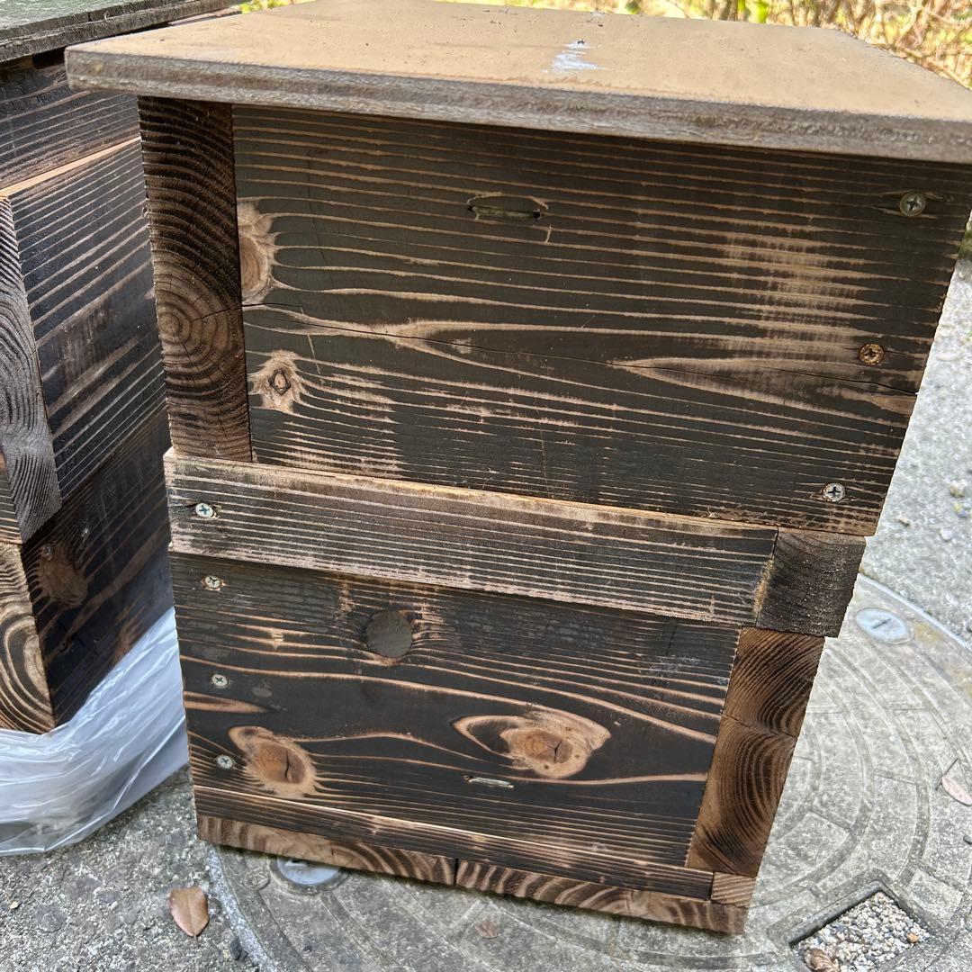ニホンミツバチ重箱式 巣箱　蜜蜂巣箱　重箱式在庫2