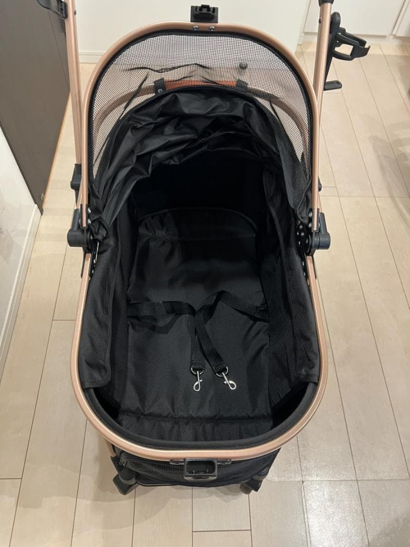 【新品・未使用】ペットカート 黒 分離型 犬猫 バギー 耐荷重20㎏ 折畳み