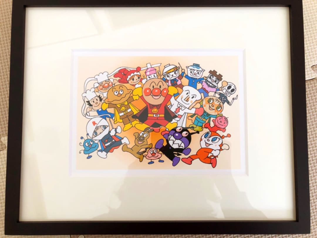 絵画 ジグリー 版画 アンパンマン　やなせたかし