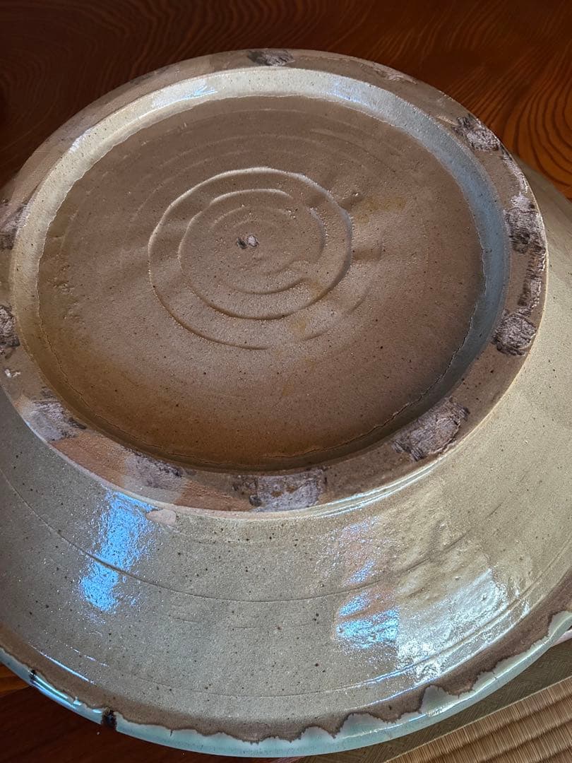 【一点モノ‼️】最高級　青柿流皿　大皿　飾り皿　直径約52cm インテリア　和室