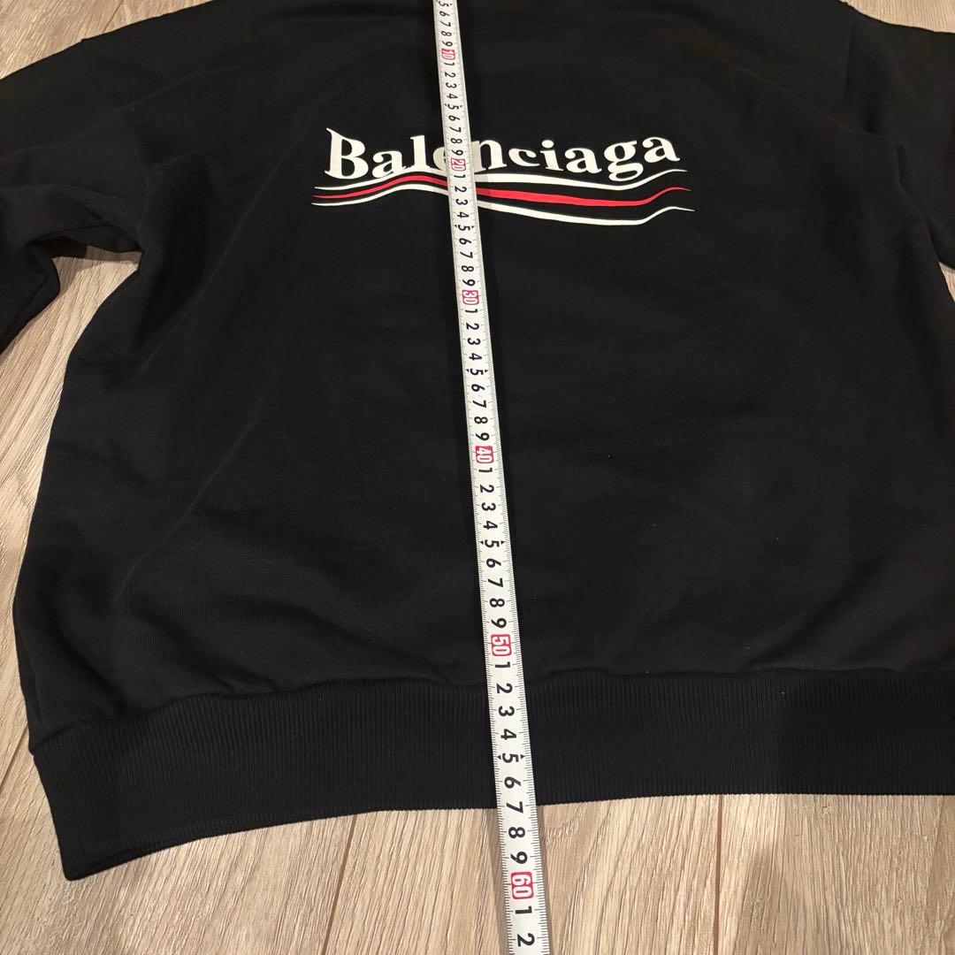 正規品　Balenciaga ブラック パーカー フード付き