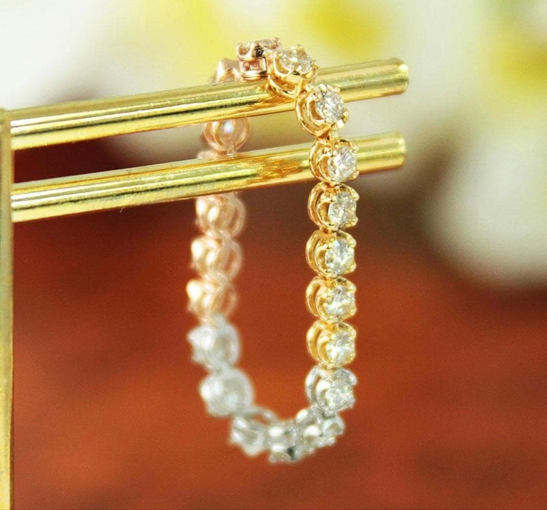 フルエタニティリング0.70ct ダイヤ K18 PTスリーカラー リング