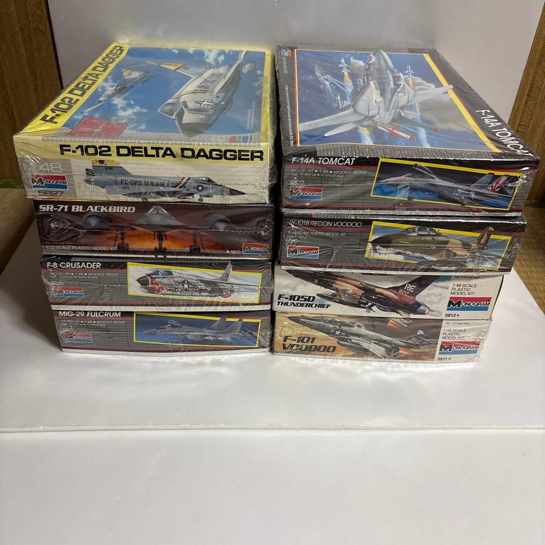 モノグラム 航空機 ジェット機モデルキット8個セット