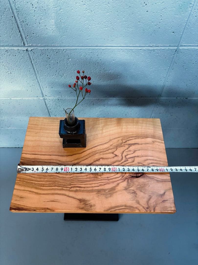 桜材サイドテーブル　コーヒーテーブル　ナイトテーブル　観葉植物置き台