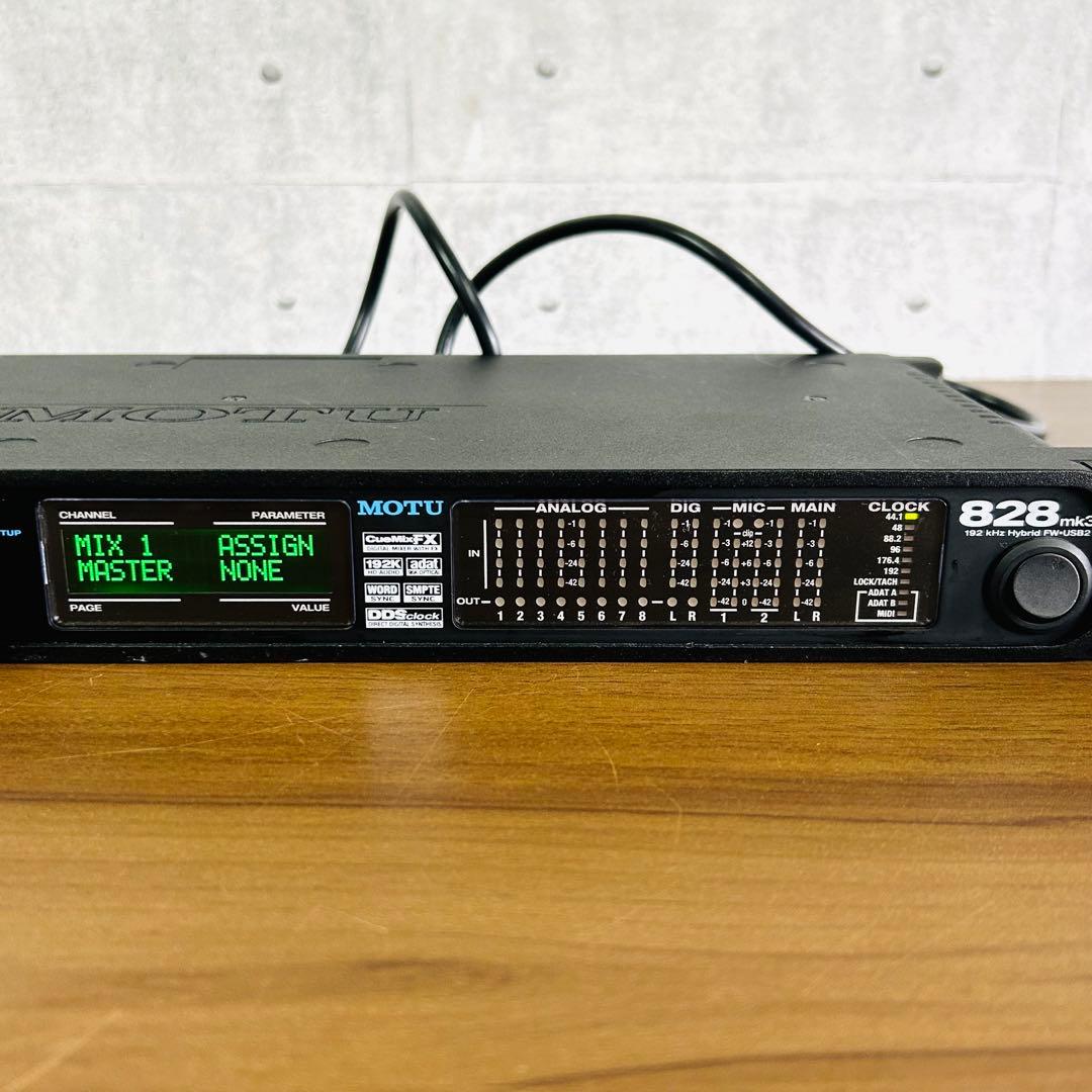 MOTU 828 mk3 hybrid usb オーディオインタフェース