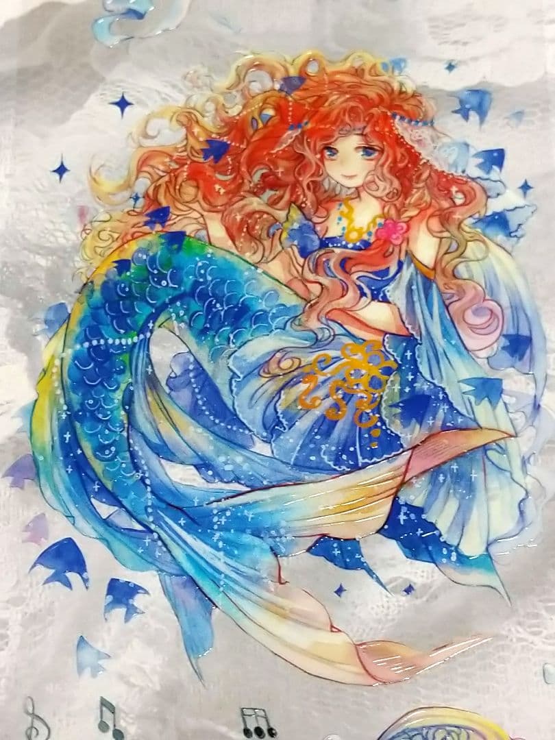 ✩再販✩J330＃海洋物語(水晶)李富贵切り売り海外人物マステ女の子人魚