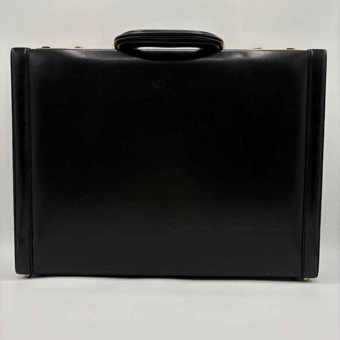 高級 オールレザー グッチ PRESTO ダイヤルロック アタッシュケース 黒