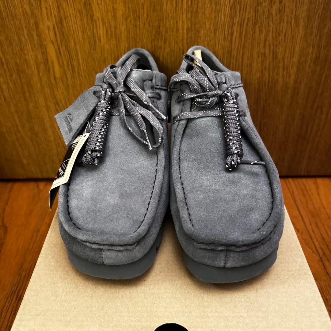 【新品未使用】定価 34,100 クラークス ワラビー ゴアテックス グレー