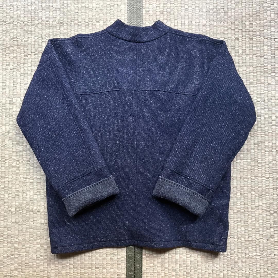 MITTAN 端切半纏 紺杢 サイズ2 ウール 尾州産