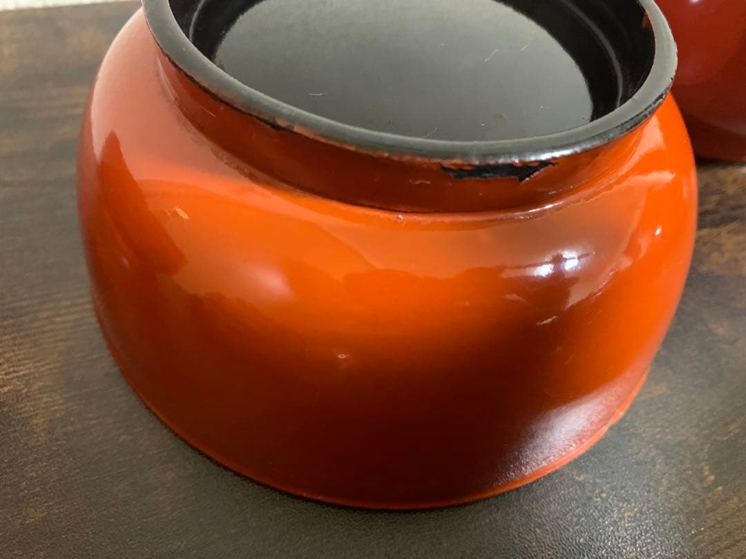 金彩蒔絵　木製漆塗吸物椀　10客　大きめ　時代物