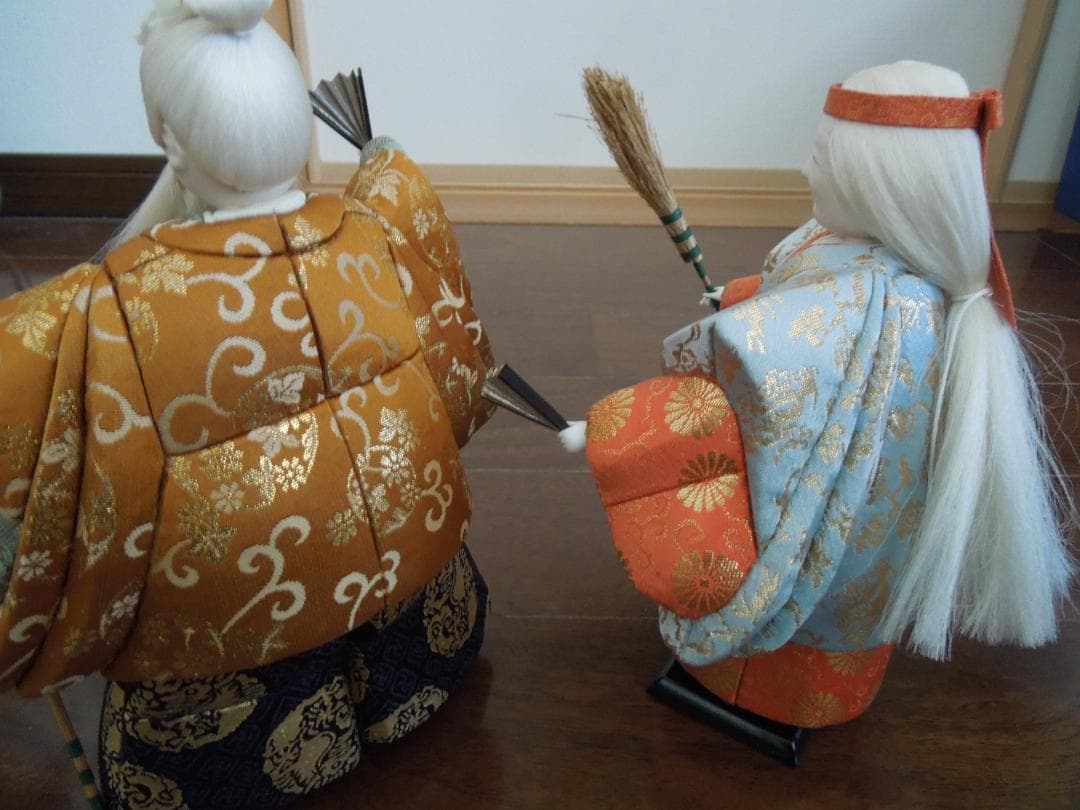 古今人形　高砂　 真多呂作　伝統工芸　 ディスプレイケース付き