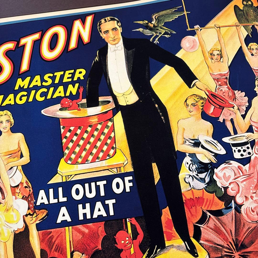 6 ビンテージ　アンティーク　デビル　悪魔　マジシャン　美女　奇術　ポスター