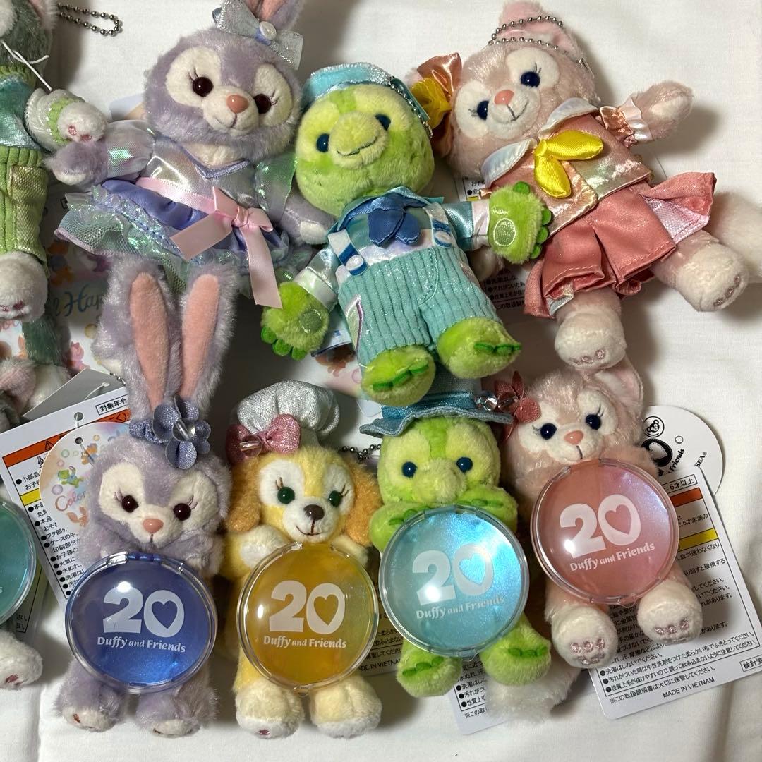 【24時間以内発送】ダッフィー＆フレンズ　カラフルハピネス　ぬいぐるみバッジ