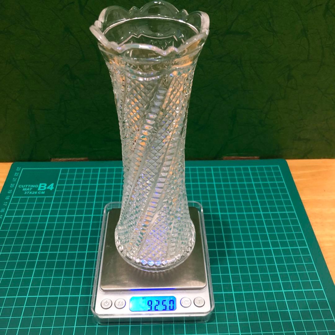 昭和レトロ・ガラス花瓶&醤油差し2セット