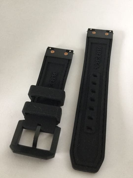 BRERA 純正ラバーベルト22㎜ 黒