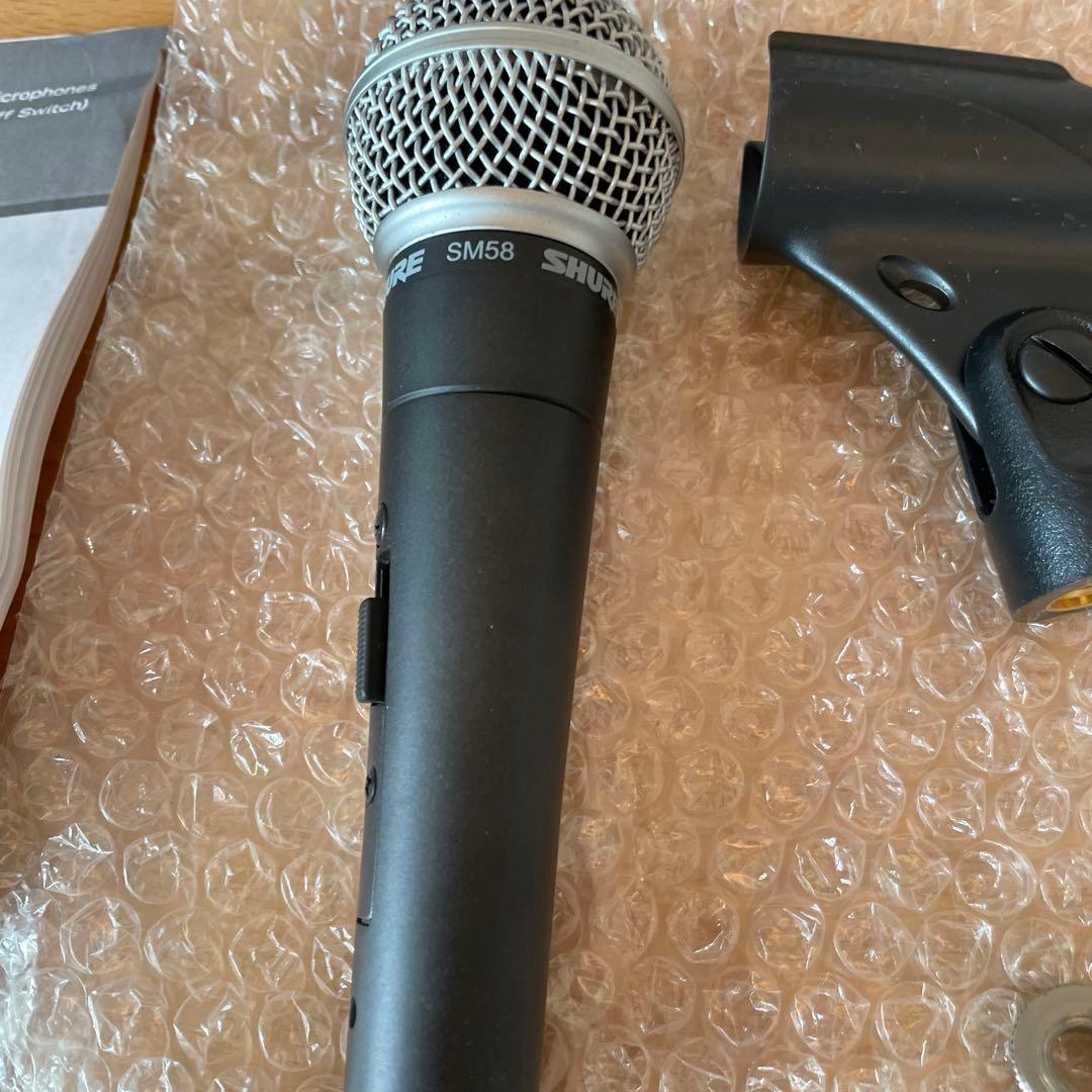 SHURE SM58 ダイナミックマイク 本体　付属品