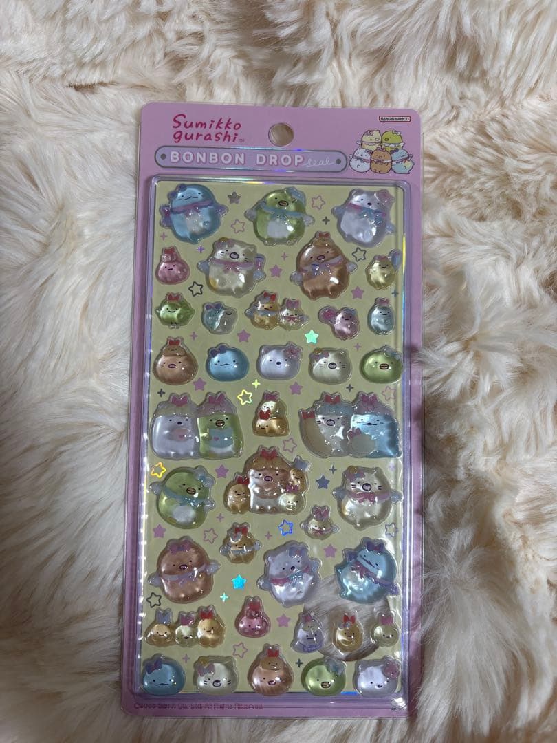 ま*る様 すみっコぐらし ボンボンドロップシール 2枚セット